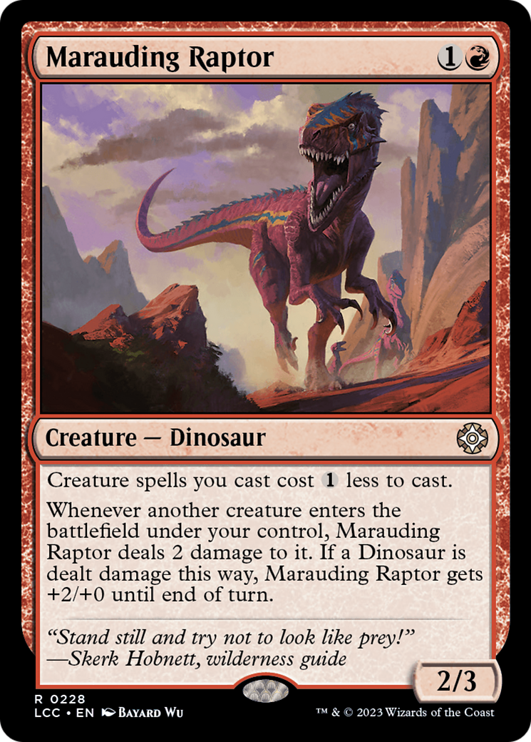 Marauding Raptor [The Lost Caverns of Ixalan Commander] | Exor Games Summserside