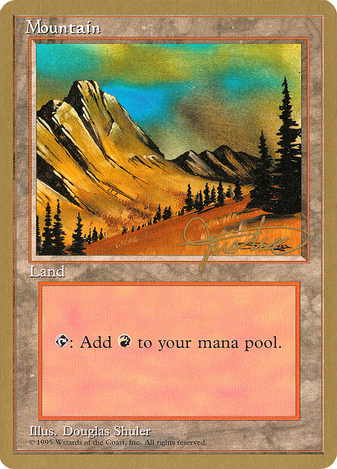 Mountain (mj375) (Mark Justice) [Pro Tour Collector Set] | Exor Games Summserside