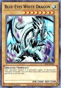 Blue-Eyes White Dragon (Green) [LDS2-EN001] Ultra Rare | Exor Games Summserside