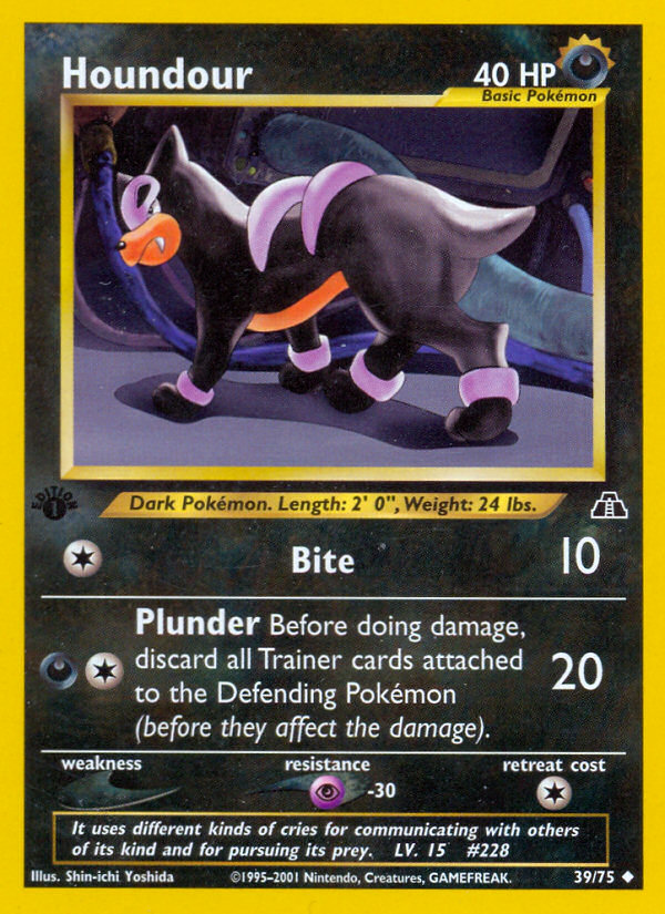 Houndour (39/75) [Neo Discovery 1st Edition] | Exor Games Summserside