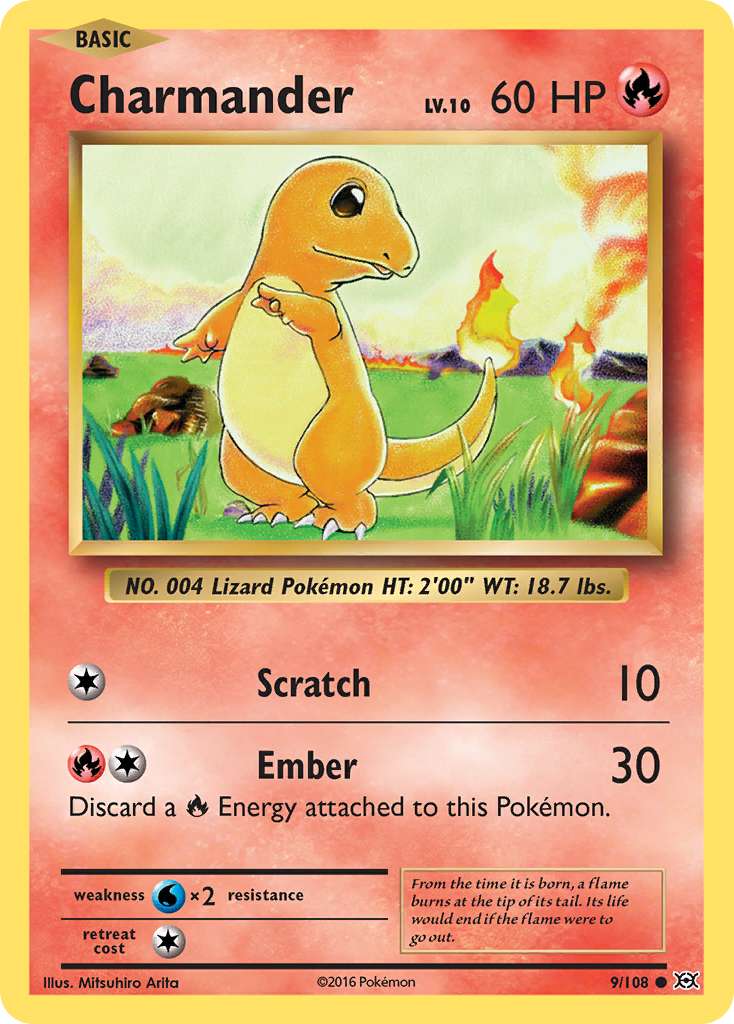 Charmander (9/108) [XY: Evolutions] | Exor Games Summserside