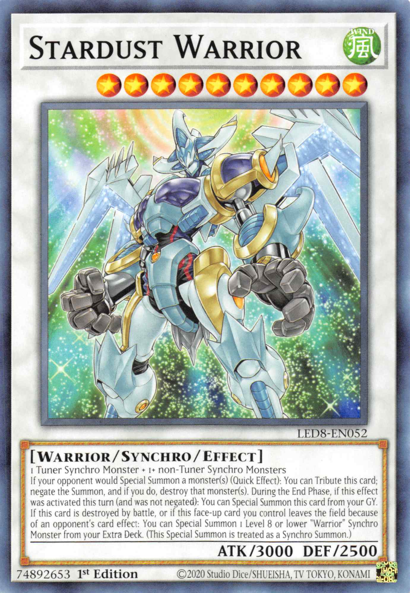 Stardust Warrior [LED8-EN052] Common | Exor Games Summserside