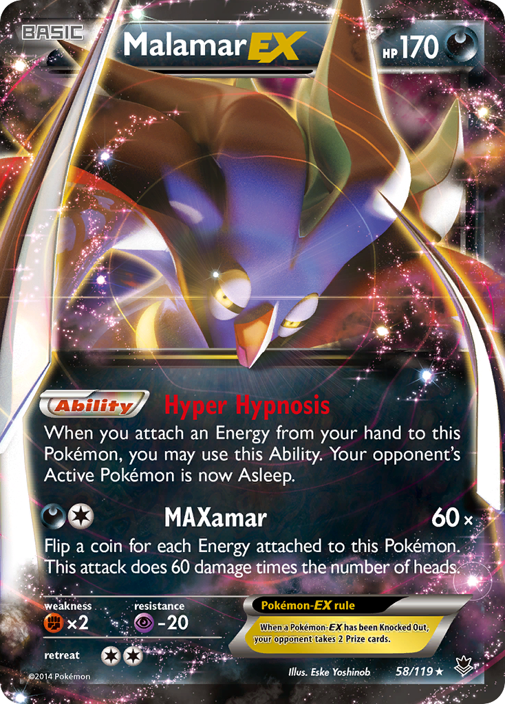 Malamar EX (58/119) [XY: Phantom Forces] | Exor Games Summserside