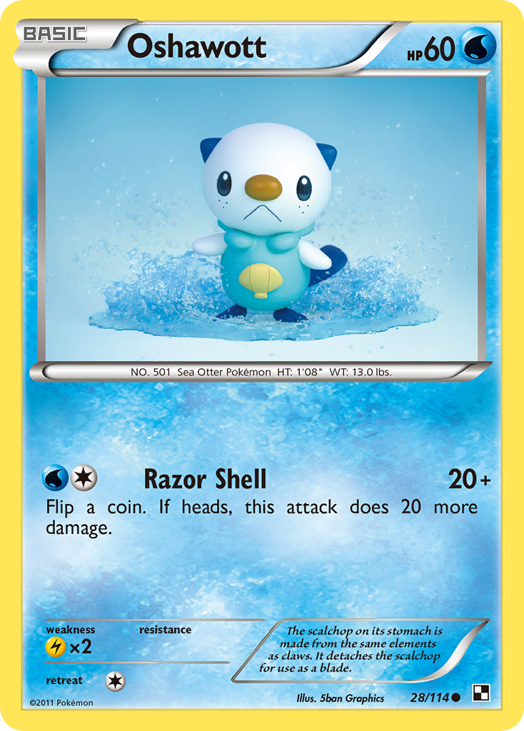 Oshawott (28/114) [Black & White: Base Set] | Exor Games Summserside