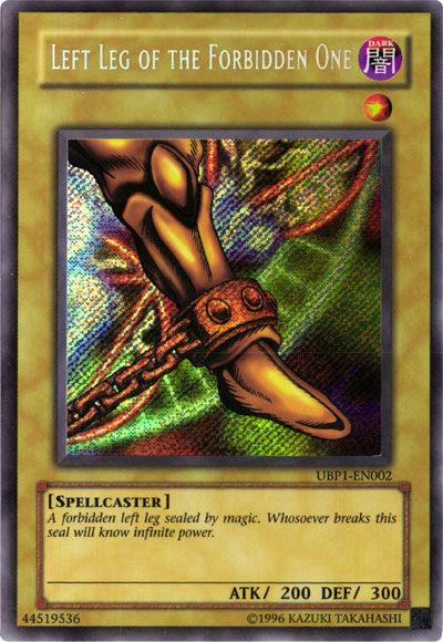 Left Leg of the Forbidden One [UBP1-EN002] Secret Rare | Exor Games Summserside