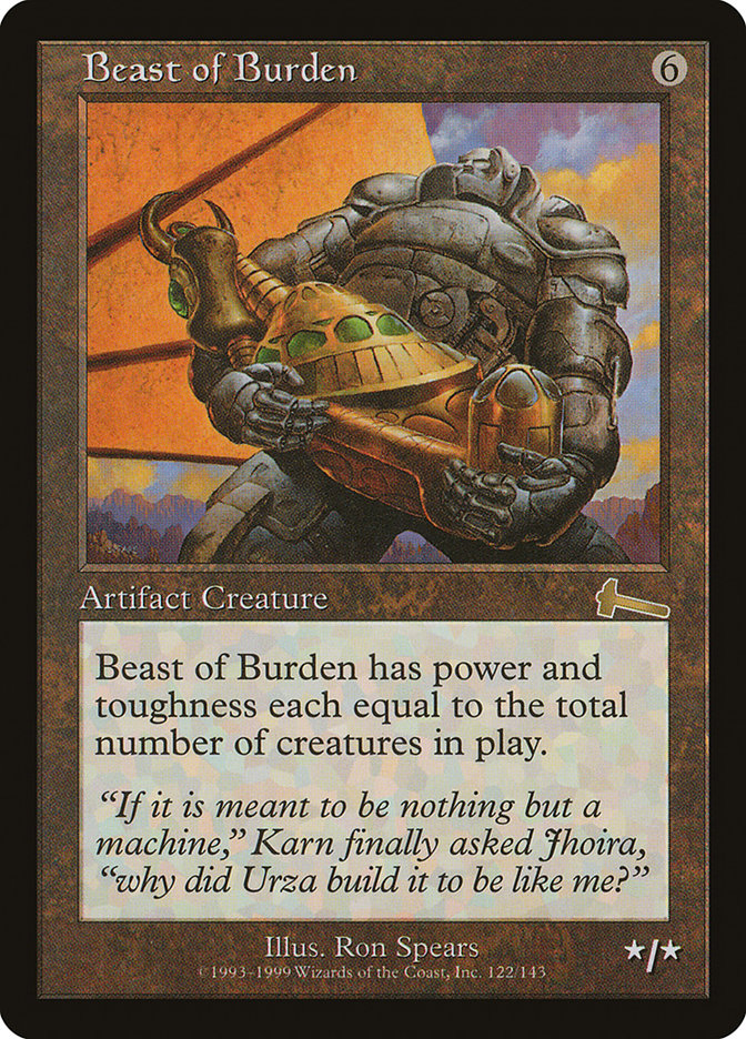 Beast of Burden [Urza's Legacy] | Exor Games Summserside