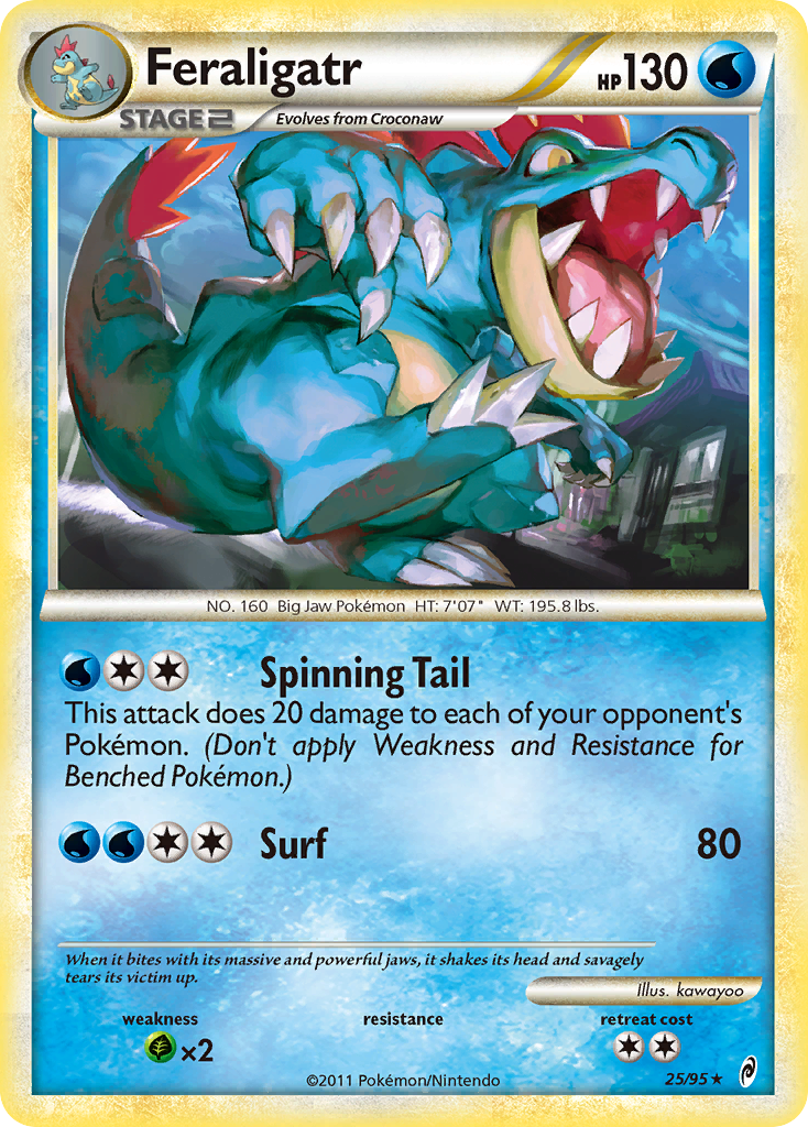 Feraligatr (25/95) [HeartGold & SoulSilver: Call of Legends] | Exor Games Summserside
