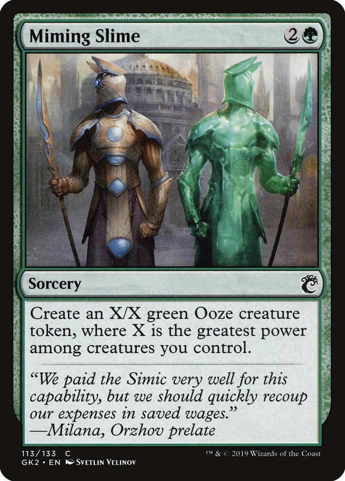 Miming Slime [Ravnica Allegiance Guild Kit] | Exor Games Summserside