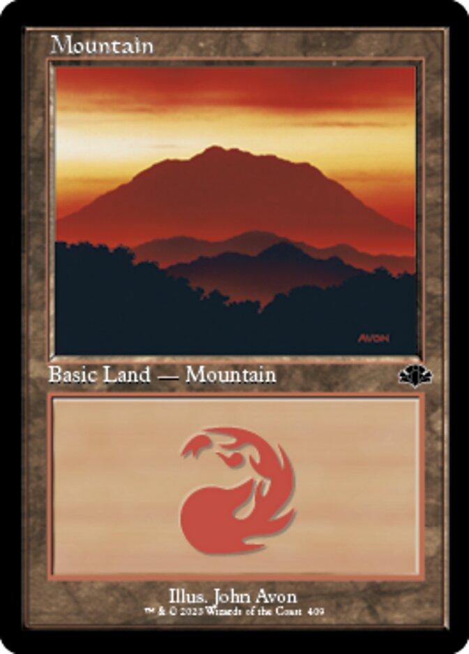 Mountain (409) (Retro) [Dominaria Remastered] | Exor Games Summserside