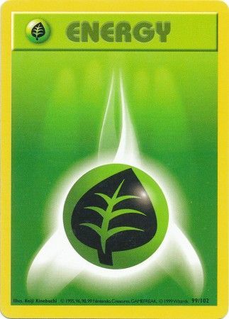 Grass Energy (99/102) [Base Set Shadowless Unlimited] | Exor Games Summserside