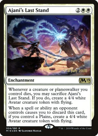 Ajani's Last Stand [Core Set 2019 Promos] | Exor Games Summserside