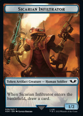 Soldier (003) // Sicarian Infiltrator Double-sided Token (Surge Foil) [Universes Beyond: Warhammer 40,000 Tokens] | Exor Games Summserside