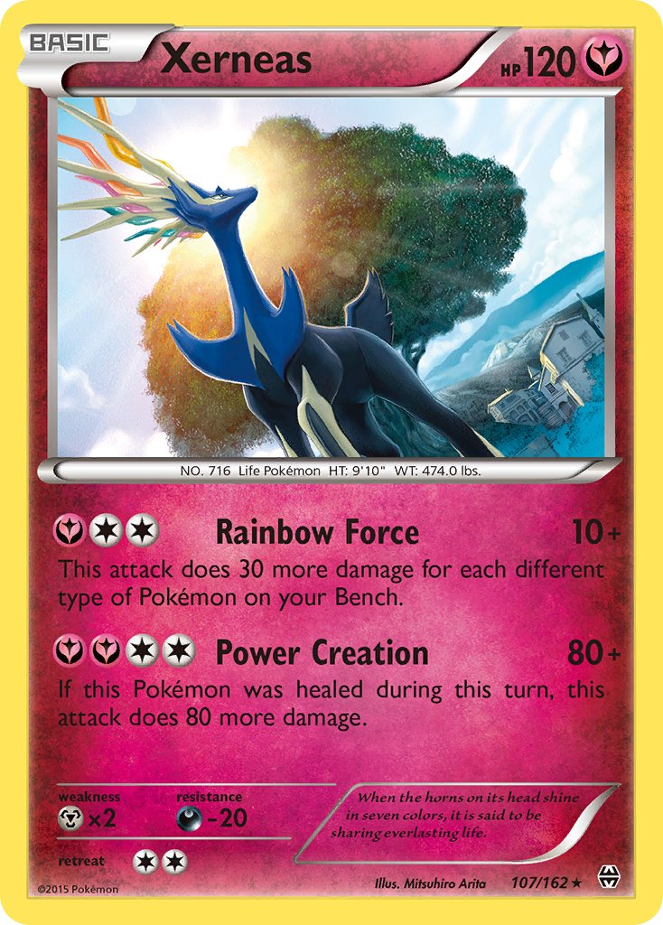 Xerneas (107/162) (Cosmos Holo) (Blister Exclusive) [XY: BREAKthrough] | Exor Games Summserside