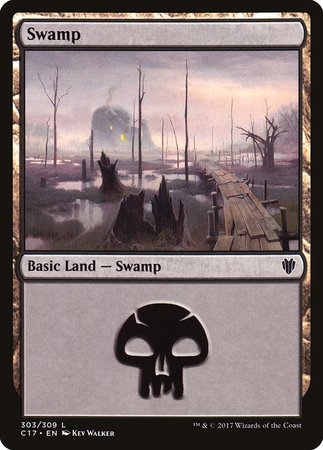 Swamp (303) [Commander 2017] | Exor Games Summserside