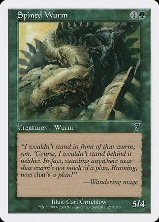 Spined Wurm [Seventh Edition] | Exor Games Summserside