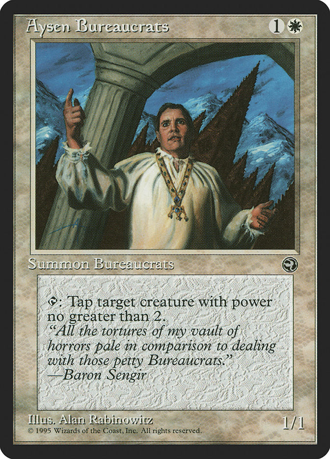 Aysen Bureaucrats (Baron Sengir Flavor Text) [Homelands] | Exor Games Summserside