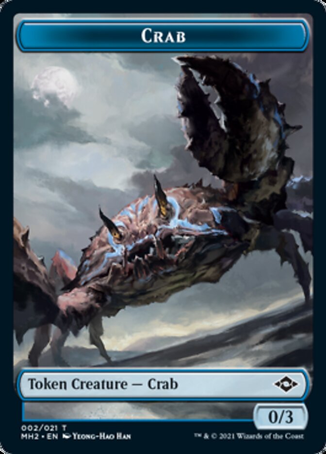 Crab Token // Treasure Token (#21) [Modern Horizons 2 Tokens]