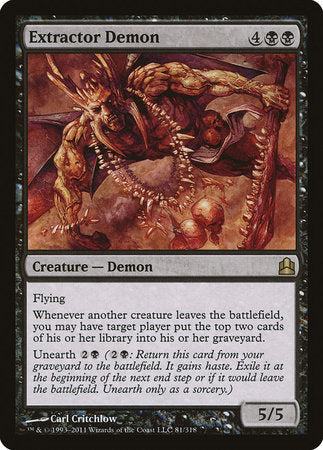 Extractor Demon [Commander 2011] | Exor Games Summserside