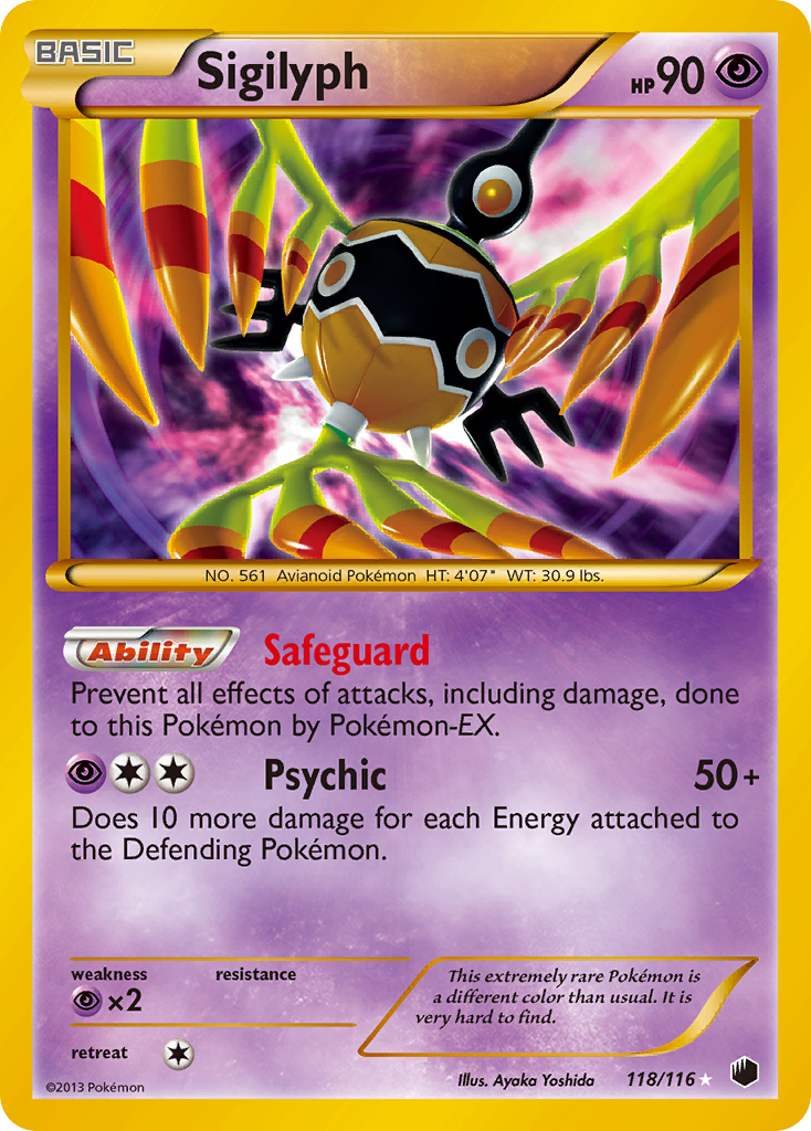 Sigilyph (118/116) [Black & White: Plasma Freeze] | Exor Games Summserside