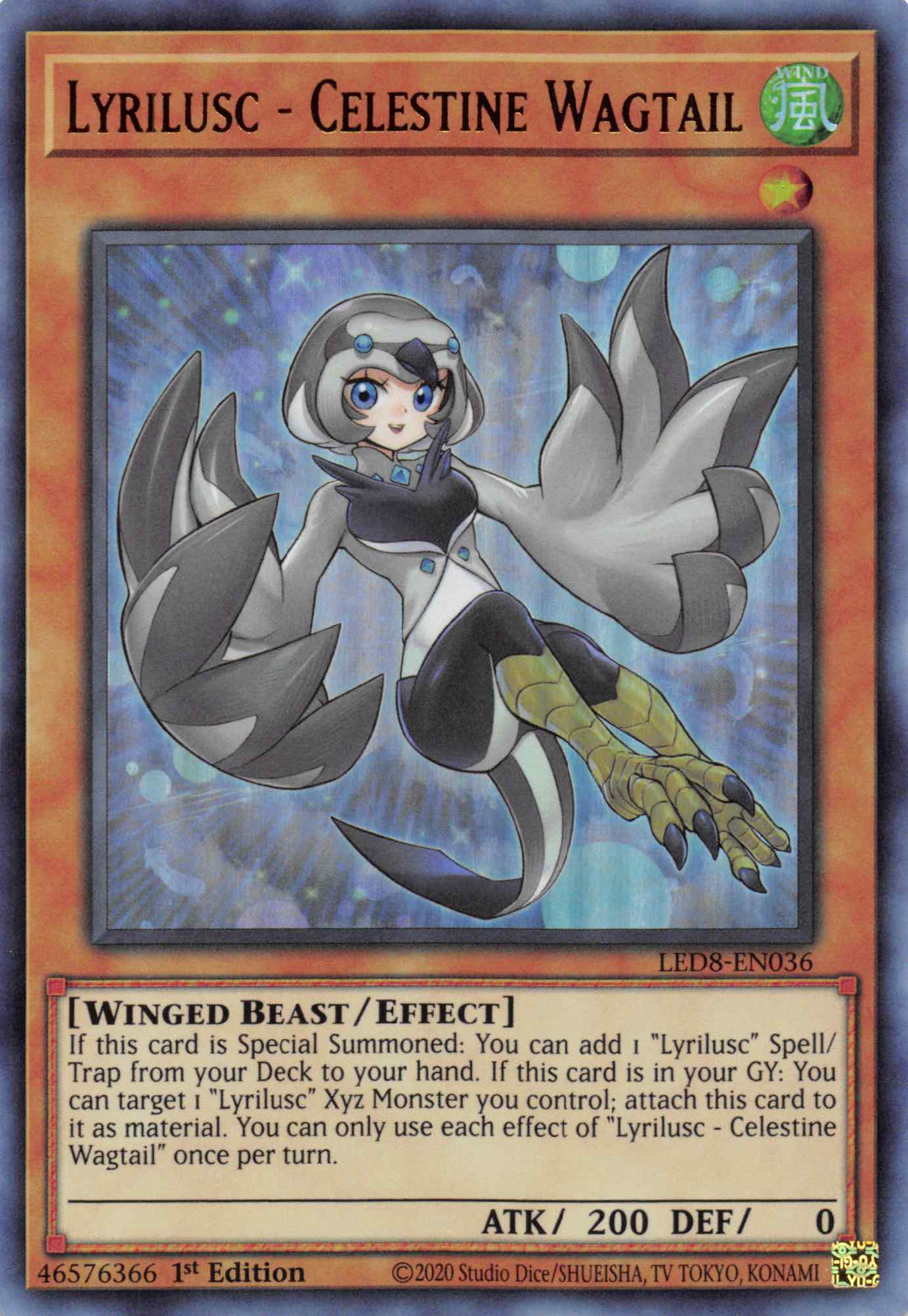 Lyrilusc - Celestine Wagtail [LED8-EN036] Ultra Rare | Exor Games Summserside