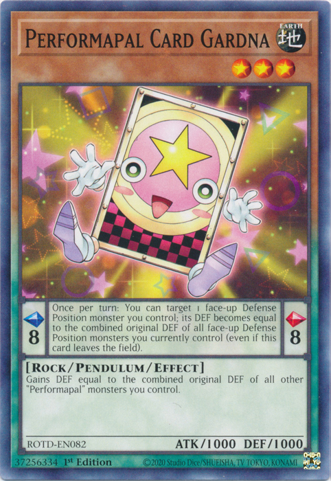 Performapal Card Gardna [ROTD-EN082] Common | Exor Games Summserside