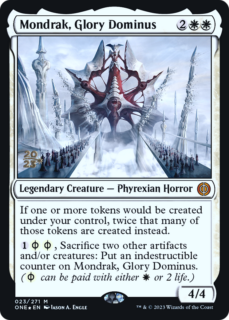 Mondrak, Glory Dominus [Phyrexia: All Will Be One Prerelease Promos] | Exor Games Summserside