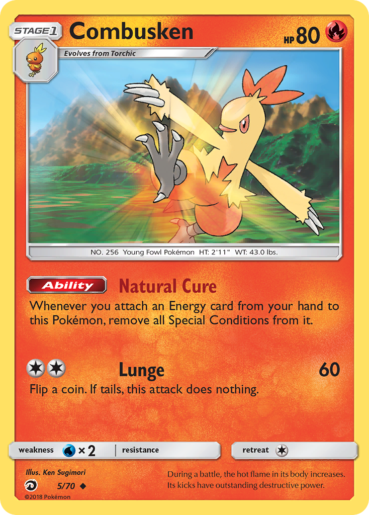 Combusken (5/70) [Sun & Moon: Dragon Majesty] | Exor Games Summserside