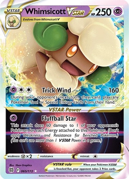 Whimsicott VSTAR (065/172) [Sword & Shield: Brilliant Stars] | Exor Games Summserside