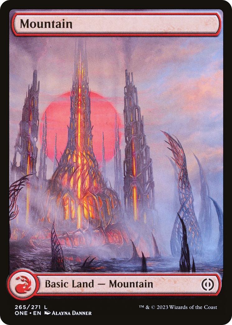 Mountain (265) (Full-Art) [Phyrexia: All Will Be One] | Exor Games Summserside