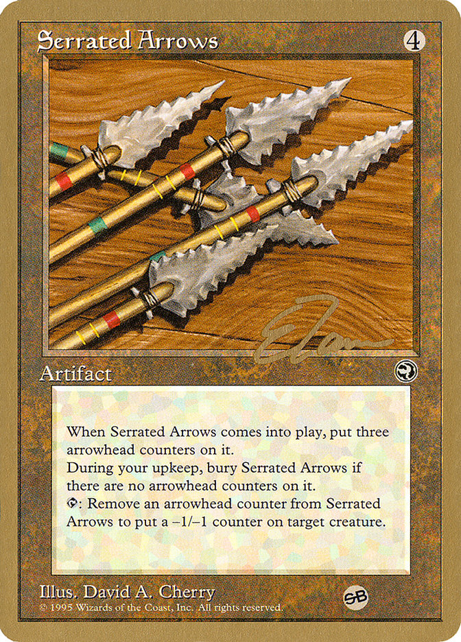 Serrated Arrows (Eric Tam) (SB) [Pro Tour Collector Set] | Exor Games Summserside