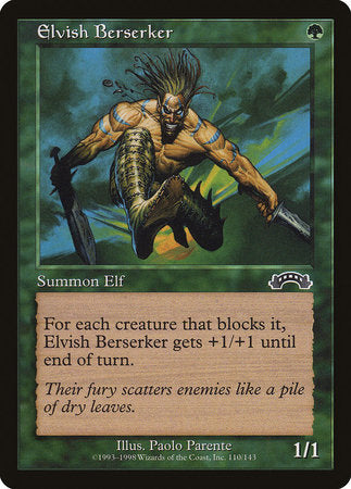 Elvish Berserker [Exodus] | Exor Games Summserside