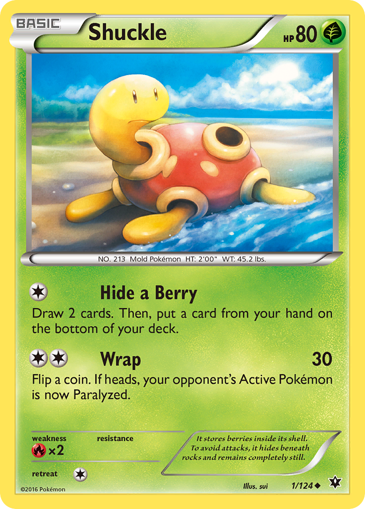 Shuckle (1/124) [XY: Fates Collide] | Exor Games Summserside