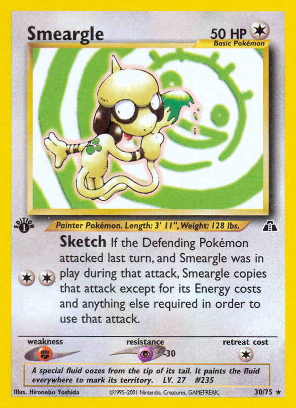 Smeargle (30/75) [Neo Discovery 1st Edition] | Exor Games Summserside