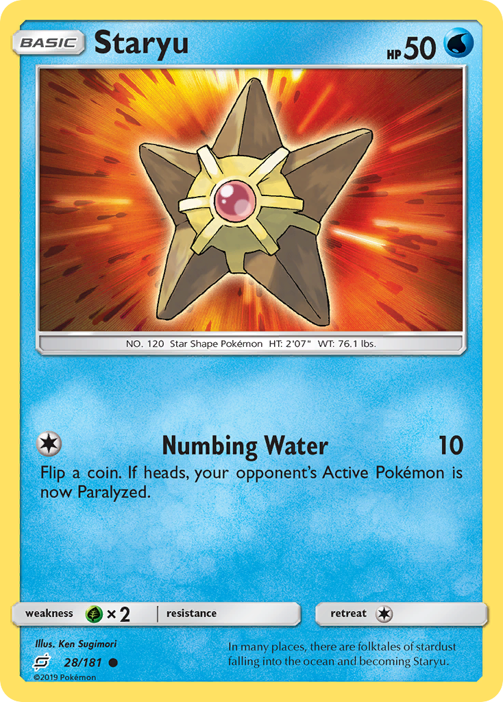 Staryu (28/181) [Sun & Moon: Team Up] | Exor Games Summserside