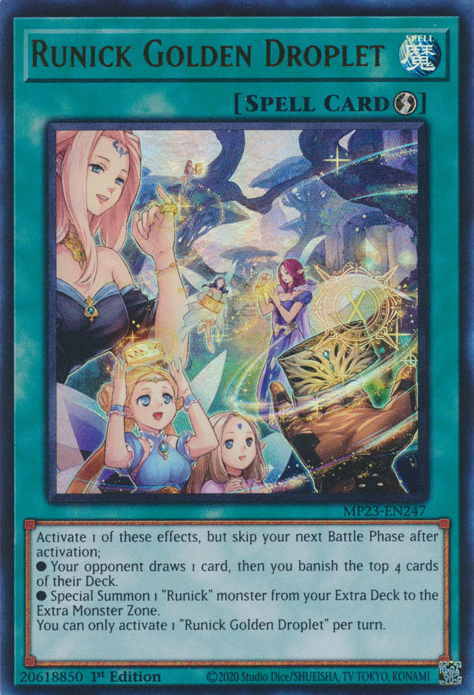 Runick Golden Droplet [MP23-EN247] Ultra Rare | Exor Games Summserside