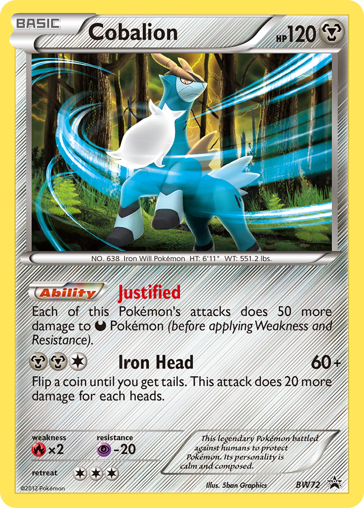 Cobalion (BW72) [Black & White: Black Star Promos] | Exor Games Summserside