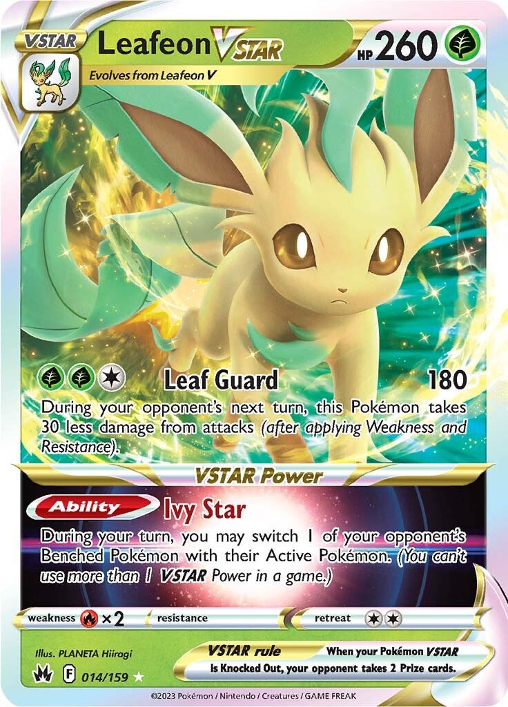 Leafeon VSTAR (014/159) [Sword & Shield: Crown Zenith] | Exor Games Summserside