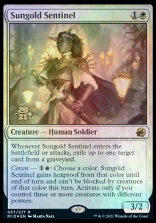 Sungold Sentinel [Innistrad: Midnight Hunt Prerelease Promos] | Exor Games Summserside