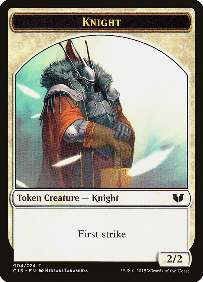 Knight (004) // Elemental Shaman Double-Sided Token [Commander 2015 Tokens] | Exor Games Summserside