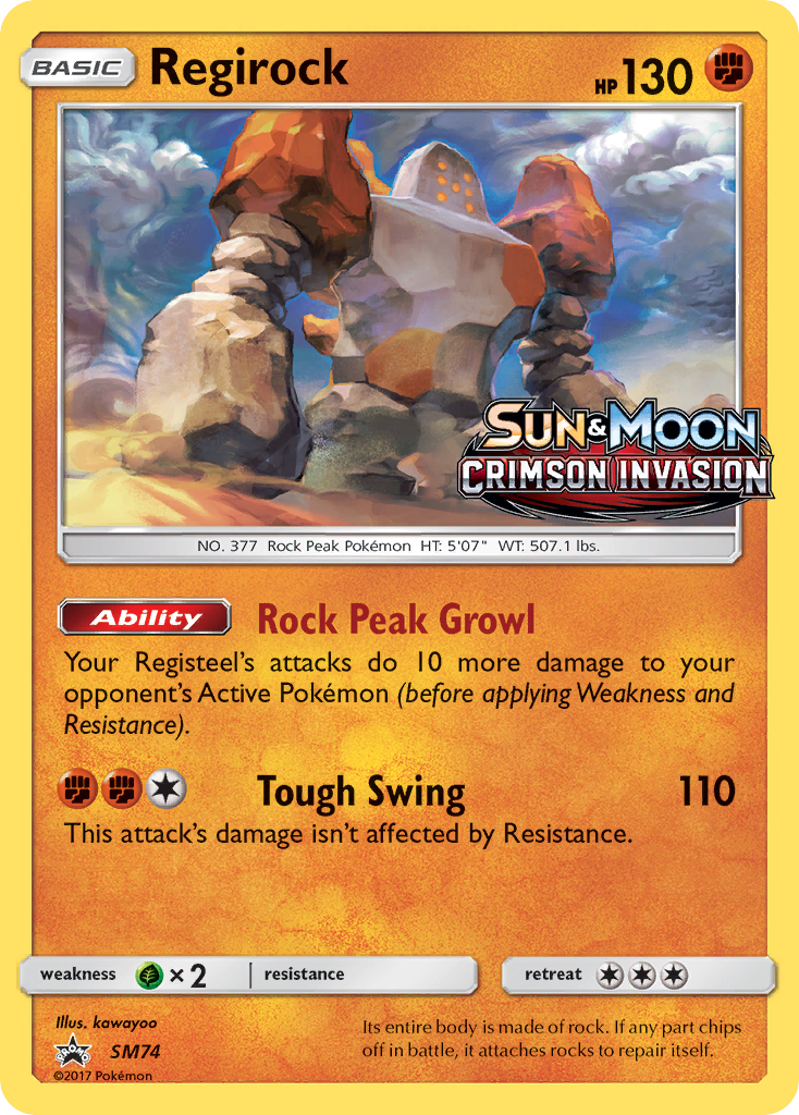 Regirock (SM74) [Sun & Moon: Black Star Promos] | Exor Games Summserside