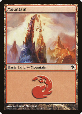 Mountain (244a) [Zendikar] | Exor Games Summserside