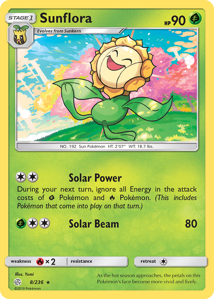 Sunflora (8/236) [Sun & Moon: Cosmic Eclipse] | Exor Games Summserside