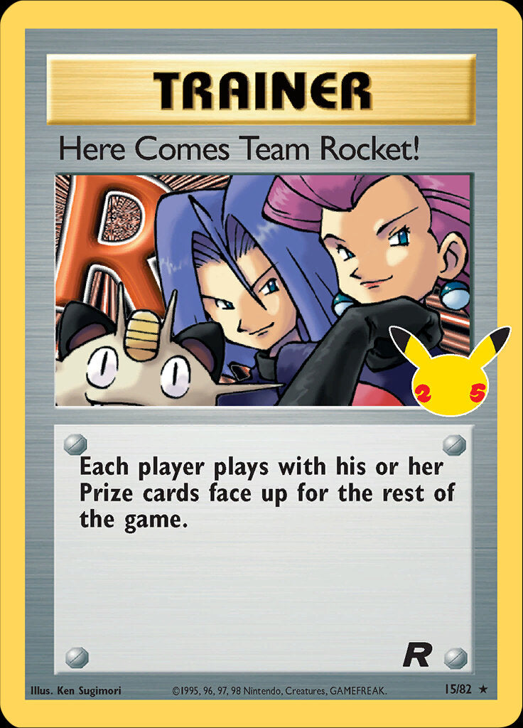 Here Comes Team Rocket! (15/82) [Celebrations: 25th Anniversary - Classic Collection] | Exor Games Summserside