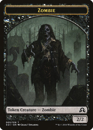 Zombie Token [Shadows over Innistrad Tokens] | Exor Games Summserside