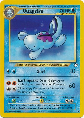 Quagsire (45/111) [Neo Genesis Unlimited] | Exor Games Summserside