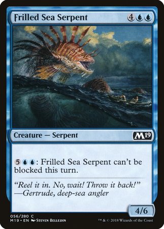 Frilled Sea Serpent [Core Set 2019] | Exor Games Summserside