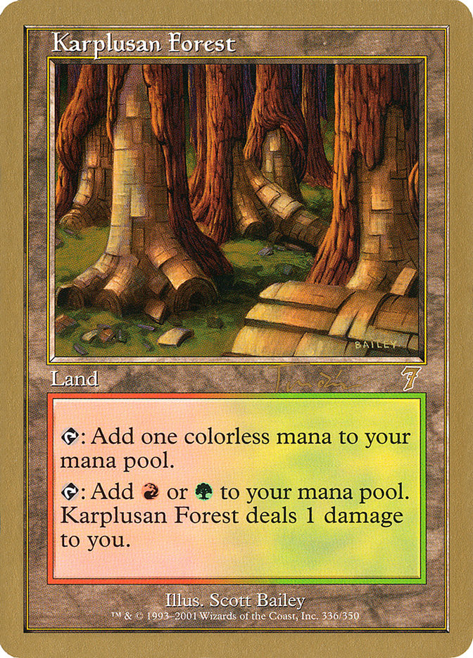 Karplusan Forest (Jan Tomcani) [World Championship Decks 2001] | Exor Games Summserside
