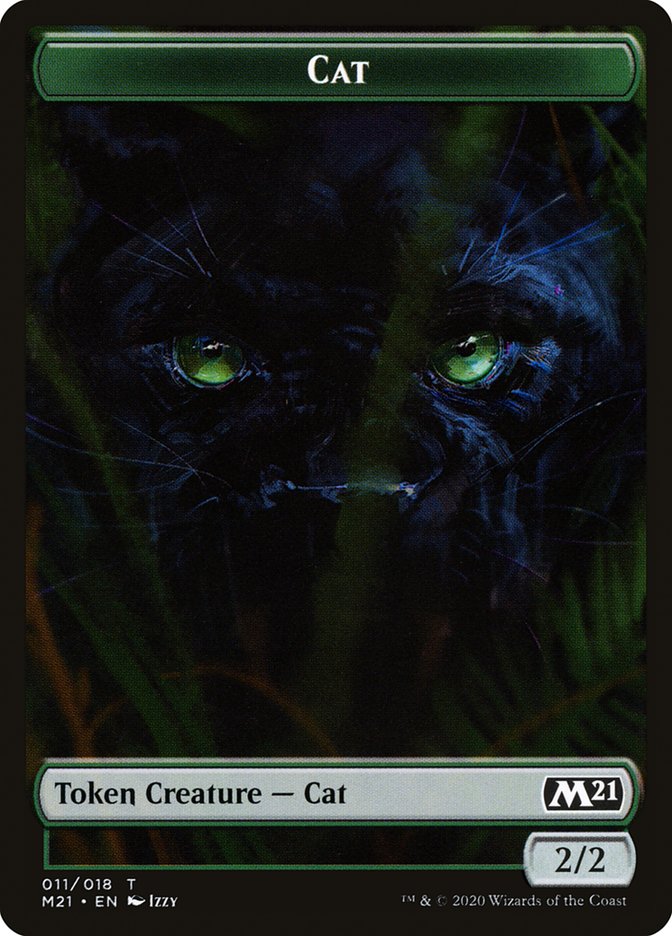 Cat (011/018) [Core Set 2021 Tokens] | Exor Games Summserside