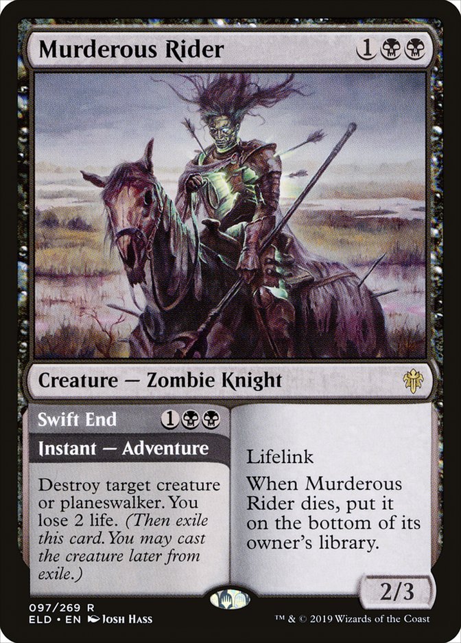 Murderous Rider // Swift End [Throne of Eldraine] | Exor Games Summserside