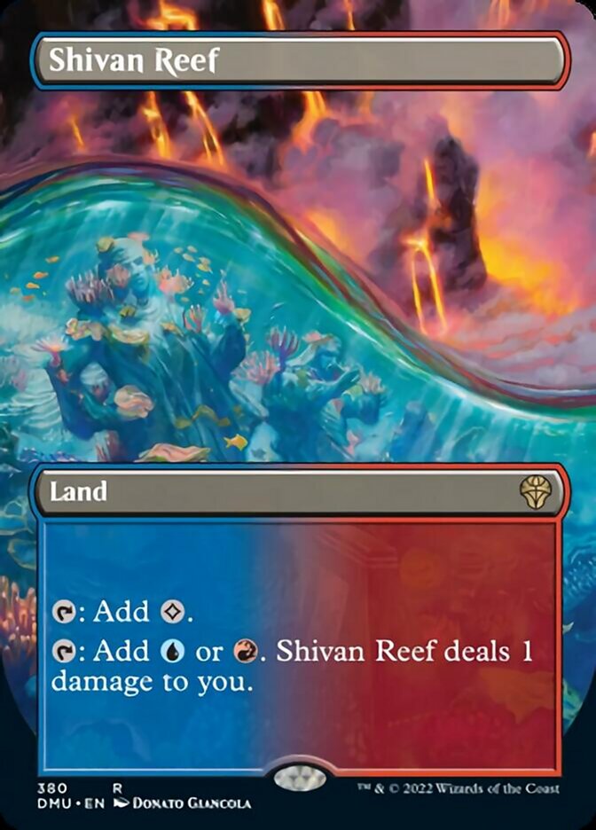 Shivan Reef (Borderless Alternate Art) [Dominaria United] | Exor Games Summserside